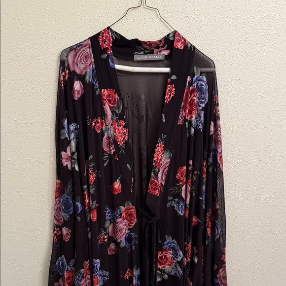 Cesar Galindo Floral Robe